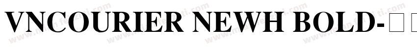 VnCourier NewH Bold字体转换